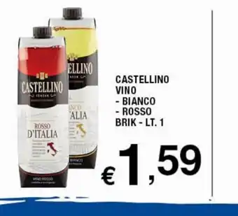 Castellino Vino Bianco Rosso Brik - Lt 1