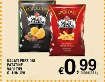 Sigma Superstore Salati Preziosi Patatine Vari Tipi G. 110/120 offerta