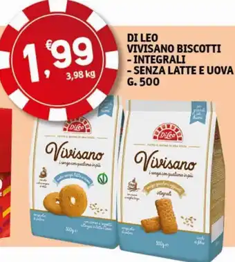 Di Leo Vivisano Biscotti Integrali Senza Latte uova g. 500