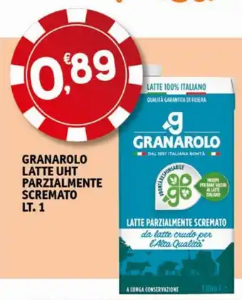 Granarolo Latte UHT Parzialmente Scremato Lt. 1