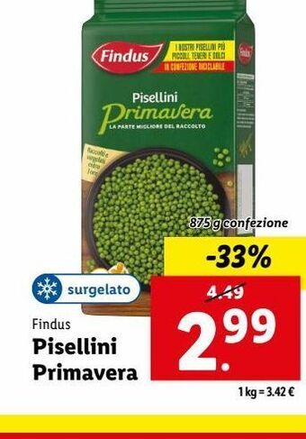 Lidl Pisellini primavera offerta