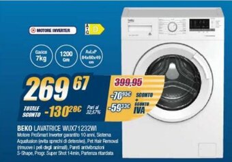 Sinergy Beko Lavatrice WUX71232WI offerta