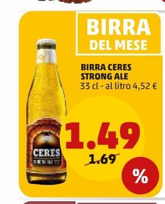 PENNY Birra ceres strong ale offerta