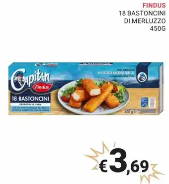 Findus 18 Bastoncini Di Merluzzo 450 g