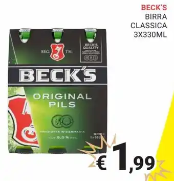 Beck's Birra Classica 3 x 330 ml