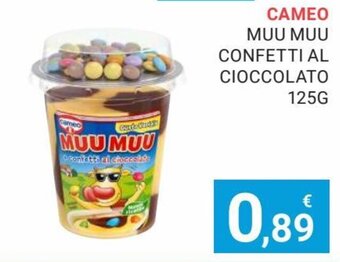 Eté Cameo Muu Muu Confetti Al Cioccolato 125 g offerta