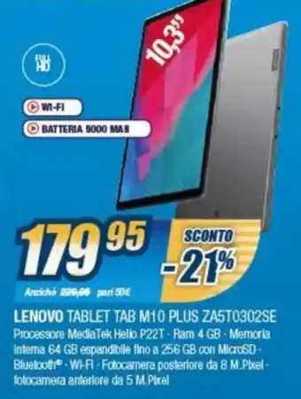 Sinergy Lenovo Tablet Tab M10 Plus ZA5T0302SE offerta