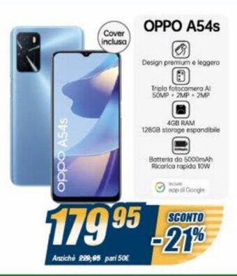 Sinergy Oppo A54s offerta