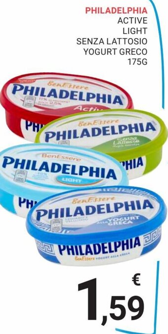 Eté Philadelphia Active Light Senza Lattosio Yogurt Greco 175 g offerta