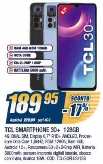 TCL Smartphone 30+ 128GB