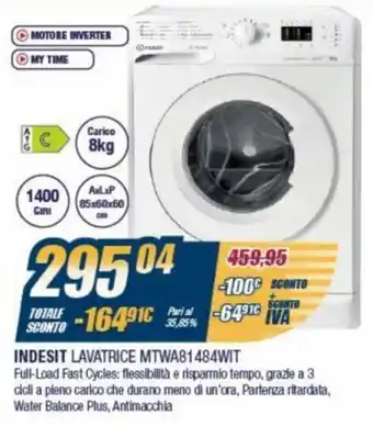 Sinergy Indesit Lavatrice MTWA81484WIT offerta