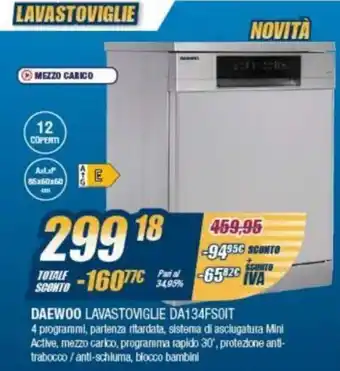 Daewoo Lavastoviglie DA134FS0IT