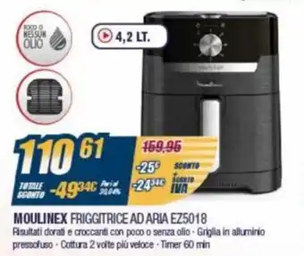 Sinergy Moulinex Friggitrice Ad Aria EZ5018 offerta