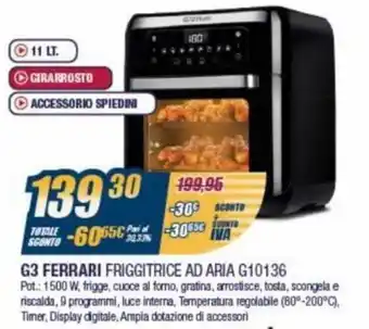 Sinergy G3 Ferrari Friggitrice Ad Aria G10136 offerta