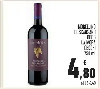 Conad La mora Morellino Di Scansano Docg Cecchi offerta