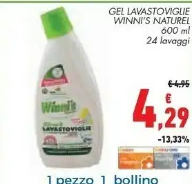 Conad Winni's Gel Lavastoviglie Naturel offerta