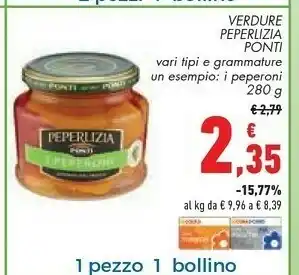 Conad Ponti Verdure Peperlizia offerta