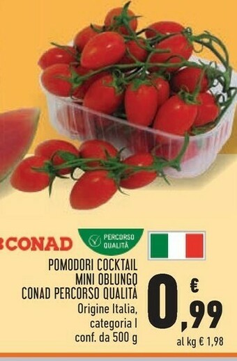Conad Conad Pomodori Cocktail Mini Oblungo Percorso Qualità offerta