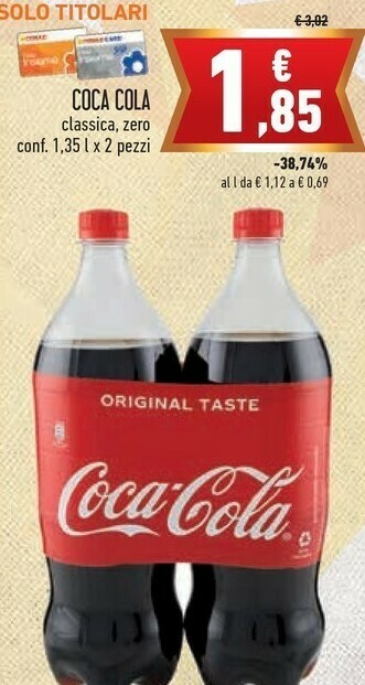 Conad Coca Cola Coca-Cola - Coca-Cola Zero offerta
