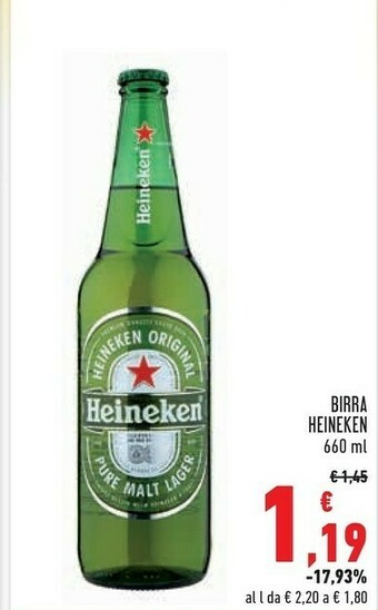 Conad Heineken Birra 660 G(ml) offerta