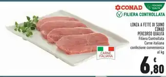 Conad Conad Lonza A Fette Di Suino Percorso Qualita Filiera Controllata offerta