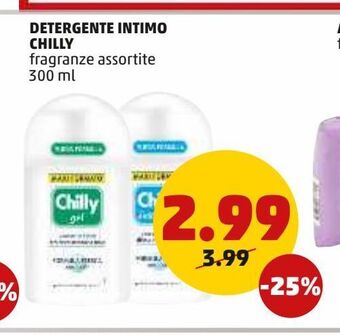 PENNY Detergente intimo chilly offerta