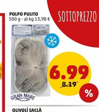 PENNY Polpo pulito offerta