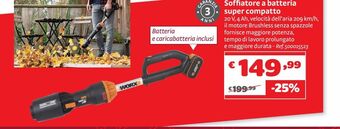 Bricocenter Soffiatore a batteria super compatto offerta