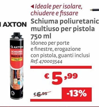 Schiuma poliuretanica multiuso per pistola 750ml