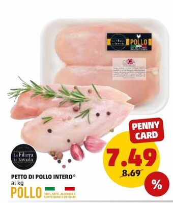 PENNY Petto di pollo intero offerta