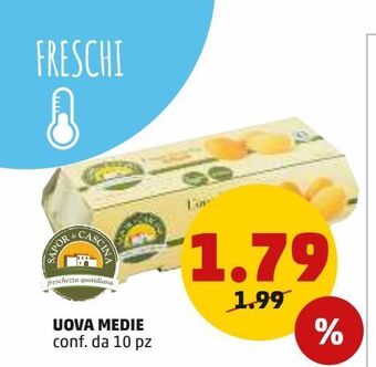 PENNY Uova medie conf da 10 pz offerta