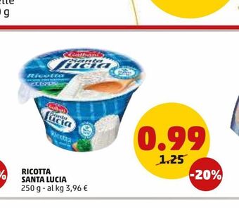 PENNY Ricotta santa lucia offerta