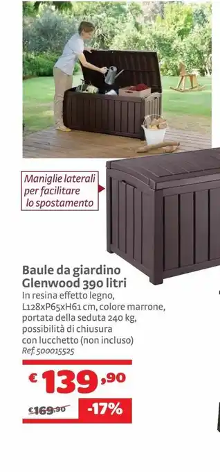 Bricocenter Baule da giardino offerta