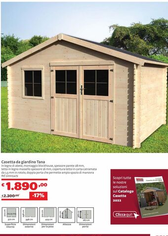Bricocenter Casetta da giardino offerta