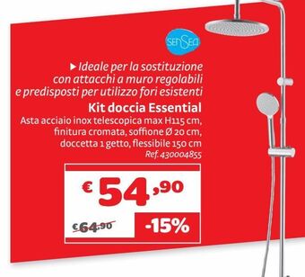 Bricocenter Kit doccia essential offerta
