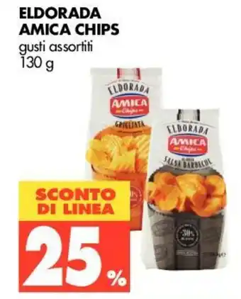 Tigros 25% Sconto Amica Chips Eldorada 130g offerta