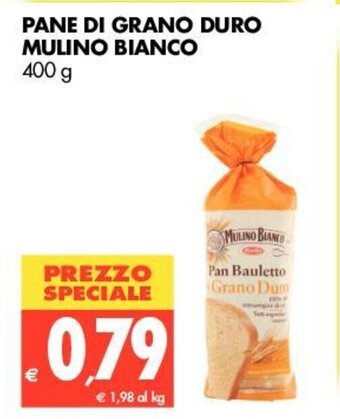 Tigros Mulino Bianco Pane di Grano Duro 400g offerta