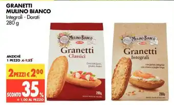 Tigros Mulino Bianco Granetti 280g offerta