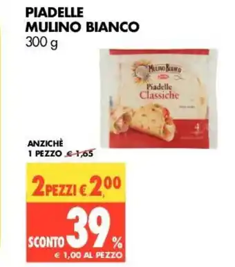 Tigros Mulino Bianco Piadelle offerta