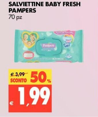 Tigros Pampers Baby Fresh Salviettine 70pz offerta