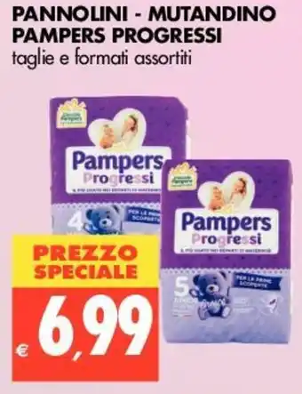 Tigros Pampers Progressi Pannolini - Mutandino offerta