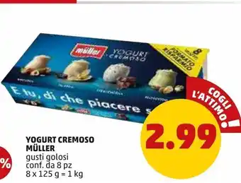 PENNY Yogurt cremoso muller offerta