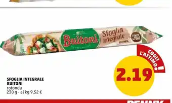 PENNY Pasta sfoglia integrale buitoni offerta