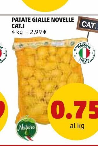 PENNY Patate gialle novelle offerta