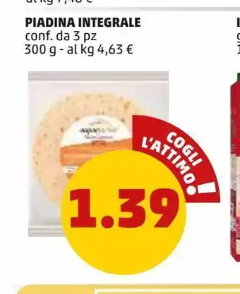 PENNY Piadina integrale offerta