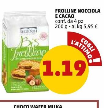 Frolline nocciola e cacao