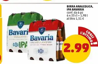PENNY Birra analcolica , ipa bavaria offerta