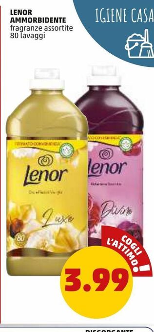 PENNY Lenor ammorbidente offerta