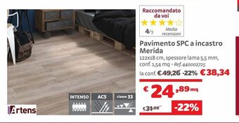 Bricocenter Pavimento spc a incastro merida offerta