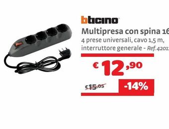 Multipresa con spina 16a